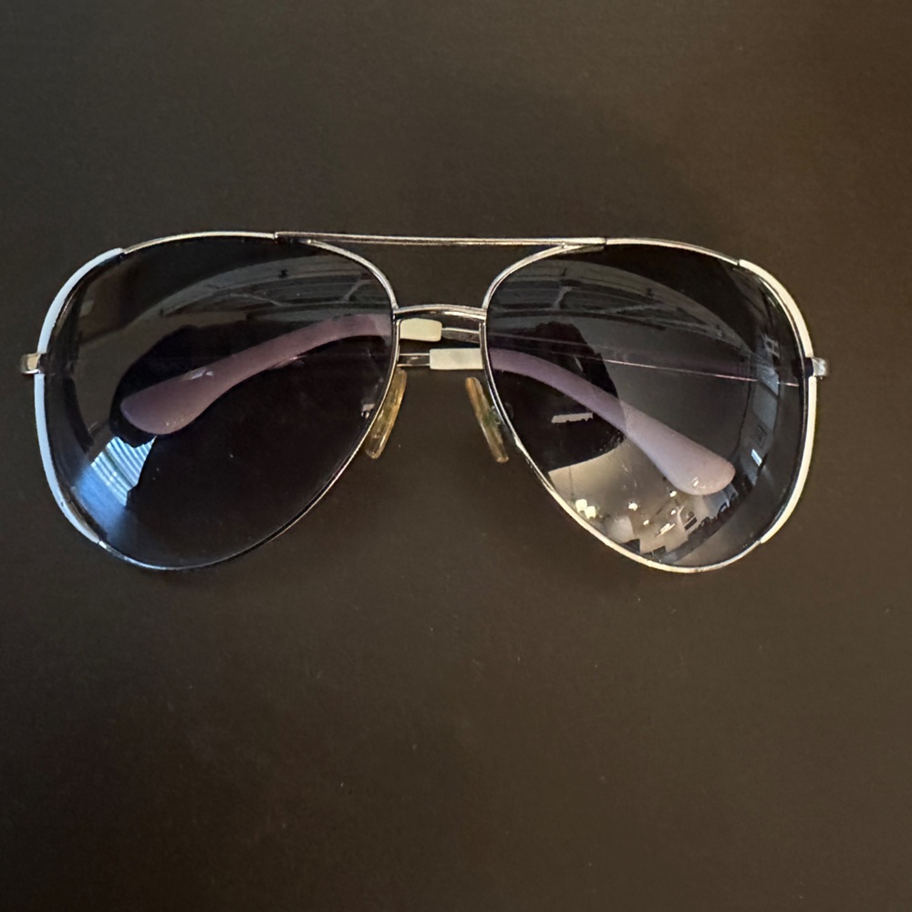 Michael Kors silver and white Aviator Sunglasses